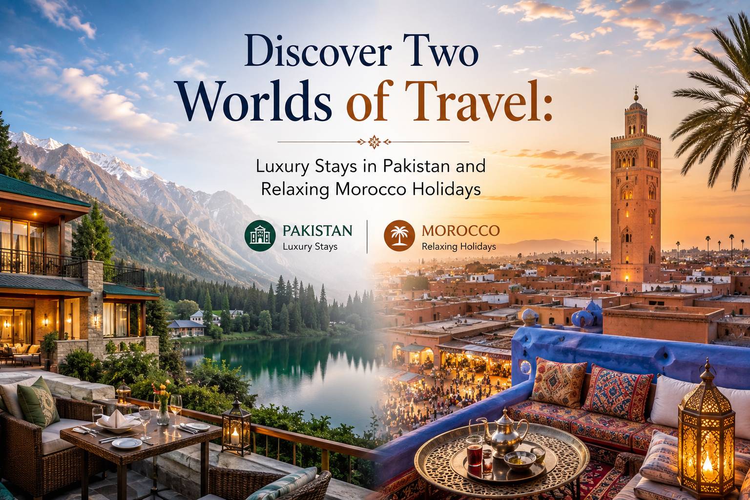 Discover Two Worlds of Travel: Luxury Stays in Pakistan and Relaxing Morocco Holidays