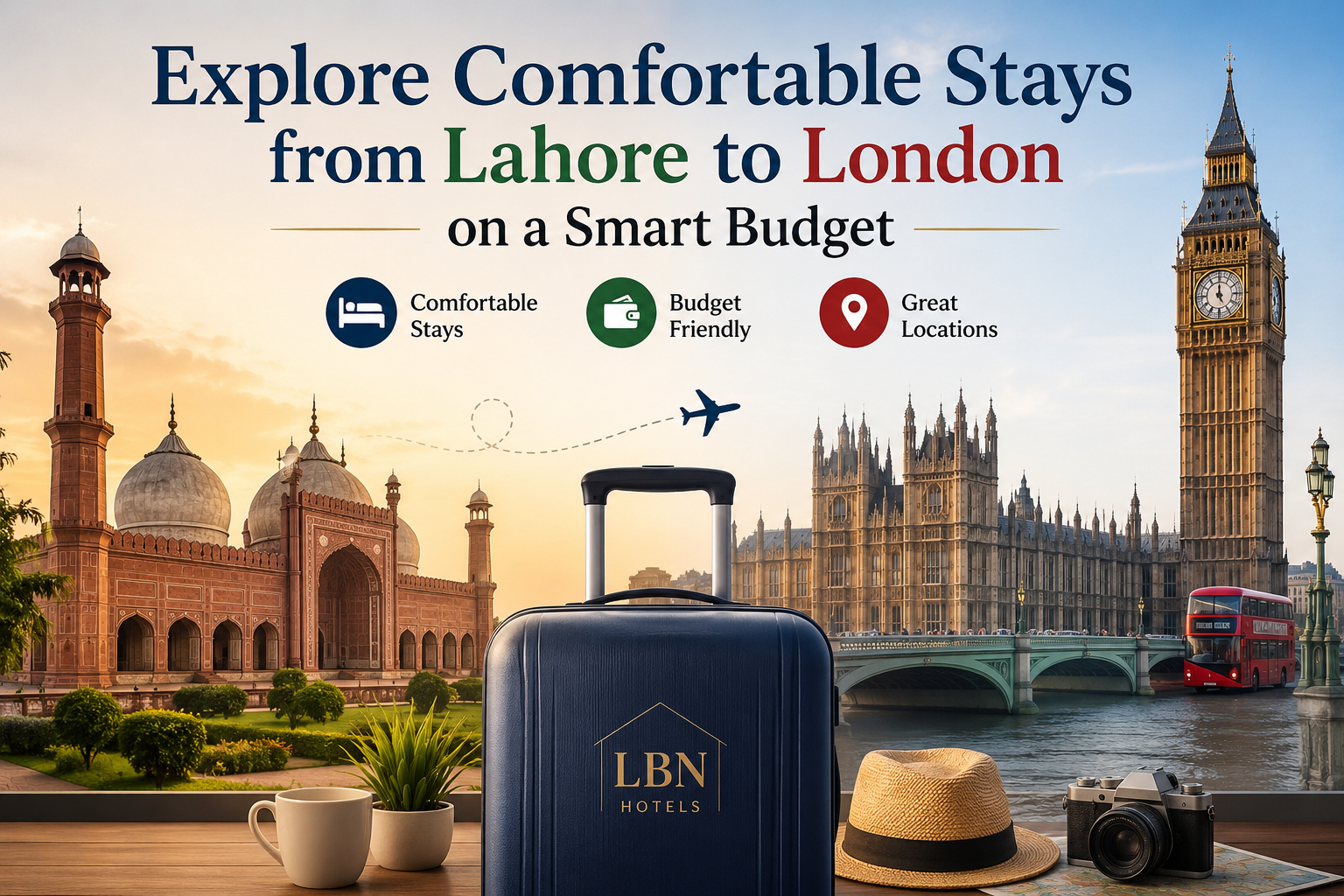 Explore Comfortable Stays from Lahore to London on a Smart Budget