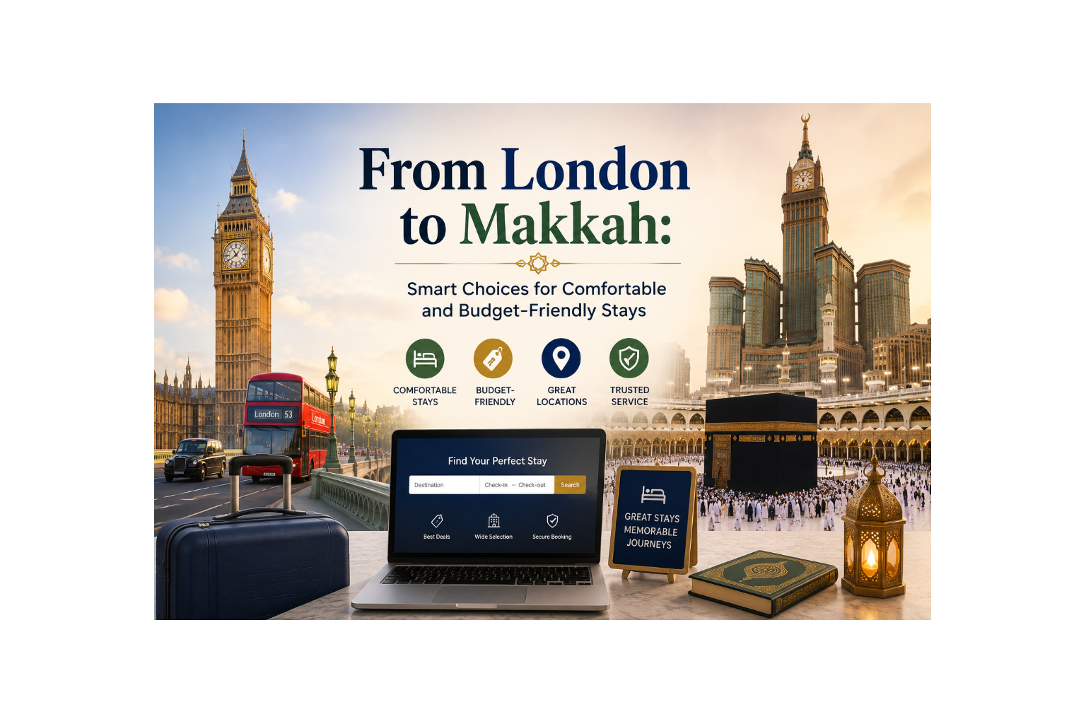 From London to Makkah: Smart Choices for Comfortable and Budget-Friendly Stays