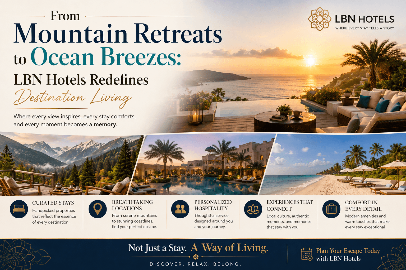 From Mountain Retreats to Ocean Breezes: LBN Hotels Redefines Destination Living