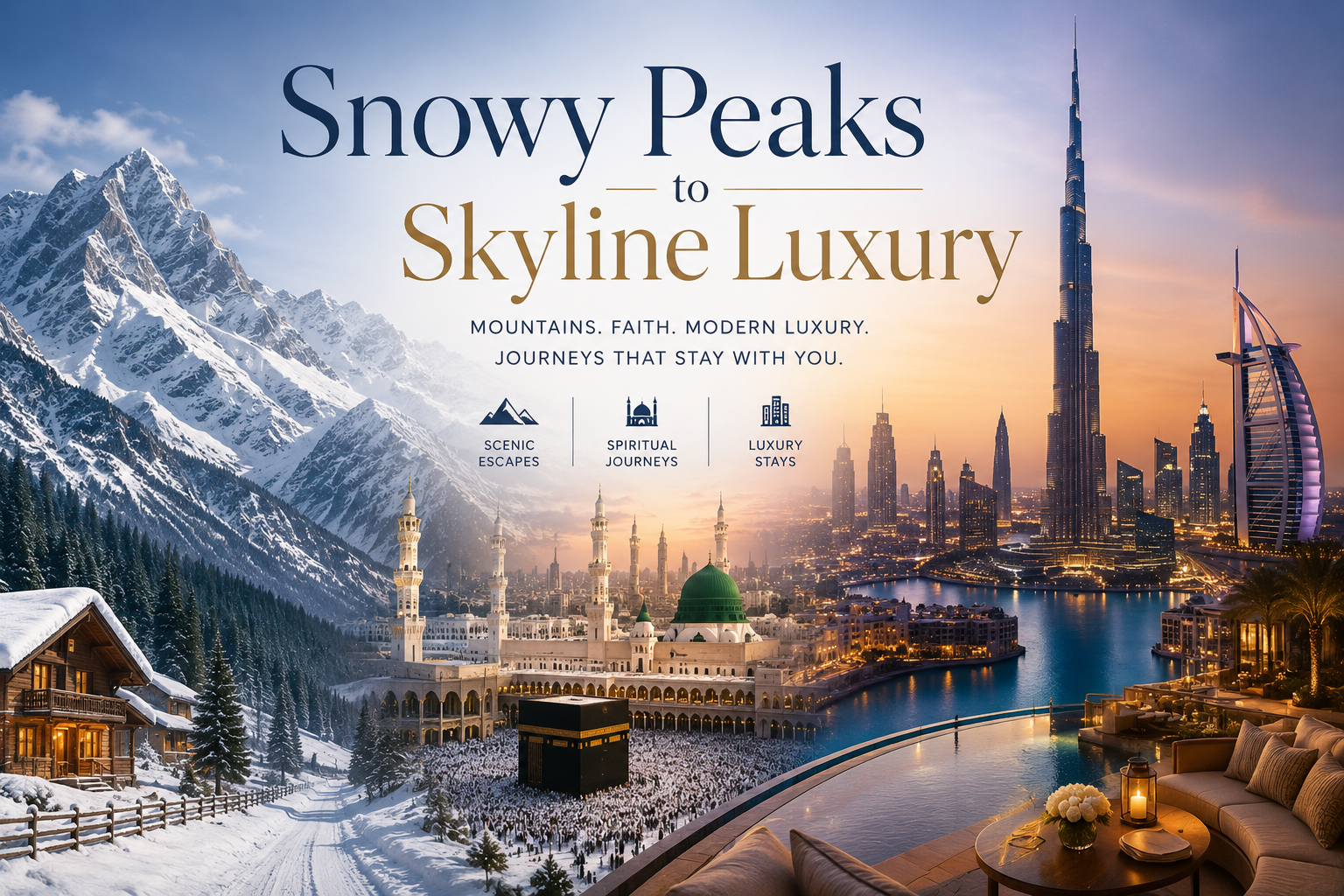 From Snowy Peaks to Skyline Luxury: Travel Experiences Across Pakistan, Saudi Arabia, and Dubai