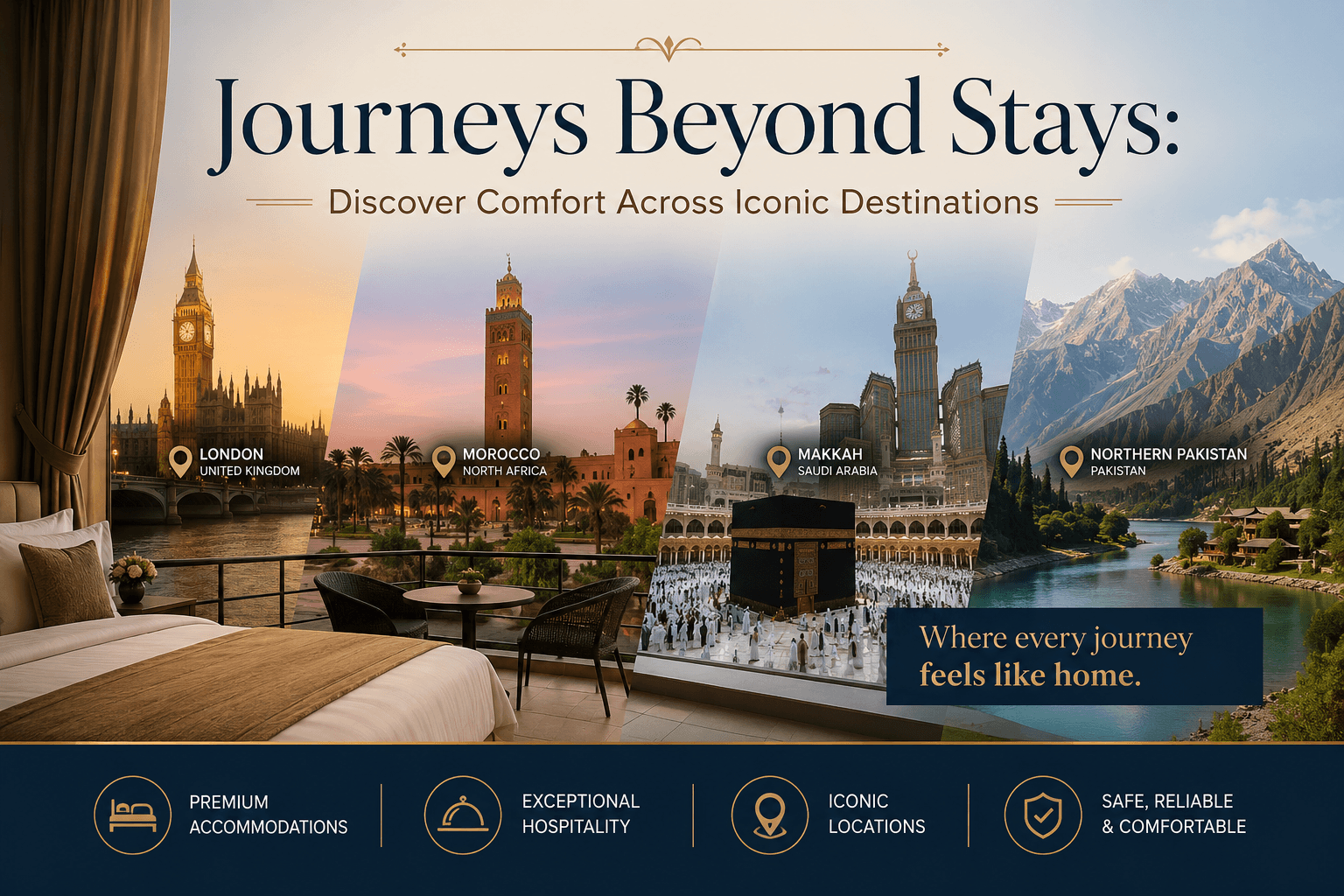 Journeys Beyond Stays: Discover Comfort Across Iconic Destinations