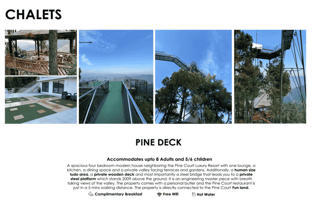 Chalet Pine Deck