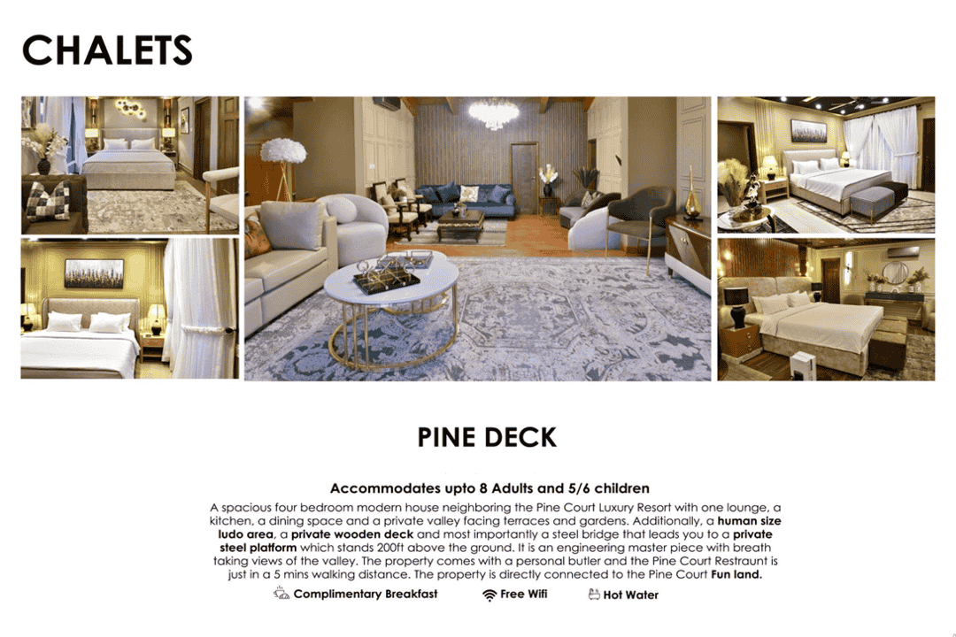 Chalet Pine Deck